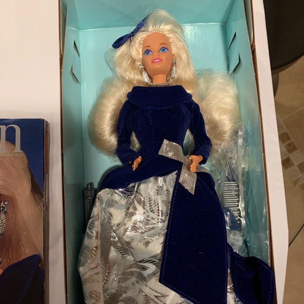 Vintage Winter Velvet Barbie for Avon, New in Box